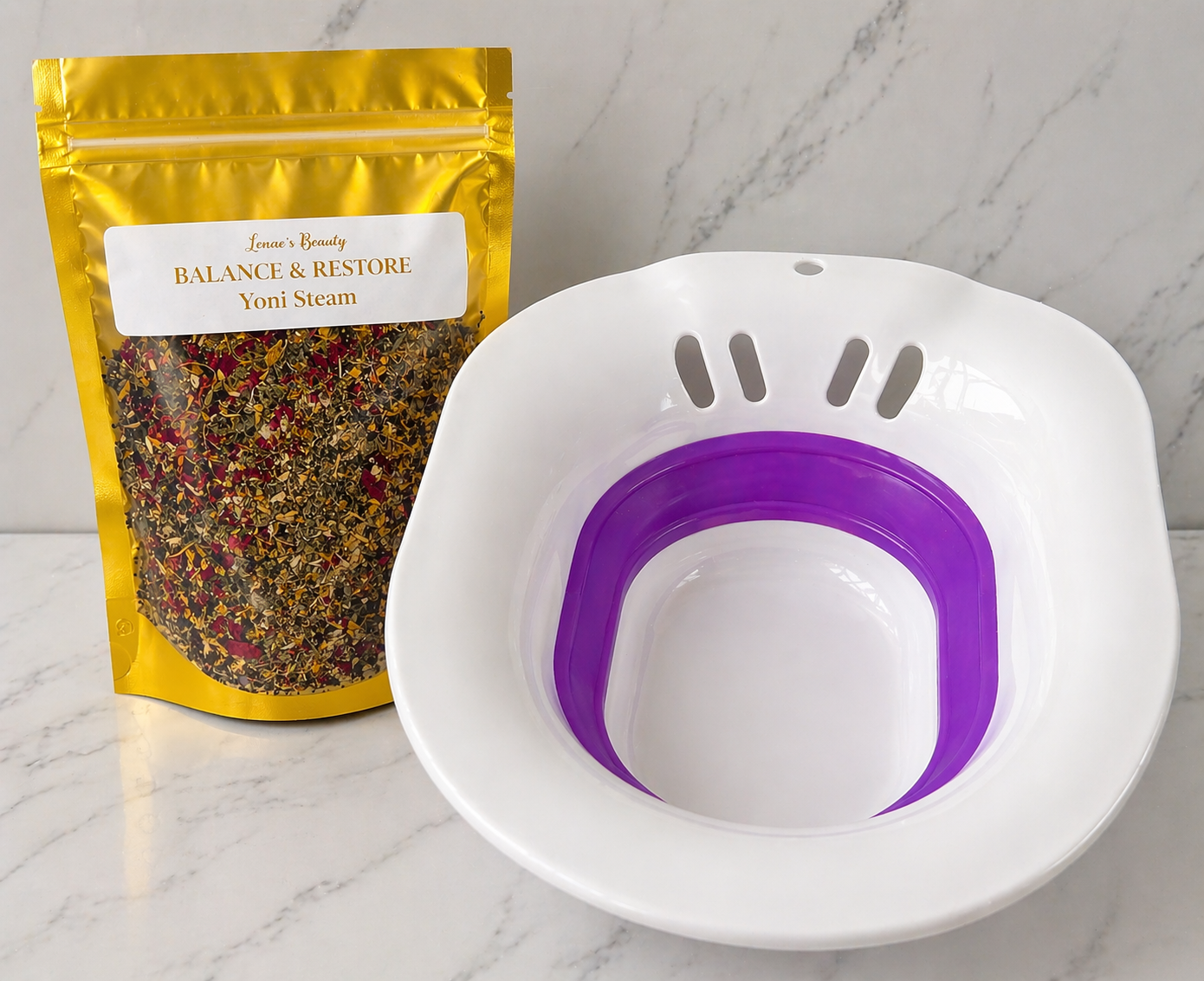 Yoni Steam Seat + Balance & Restore Herbal Steam Bundle